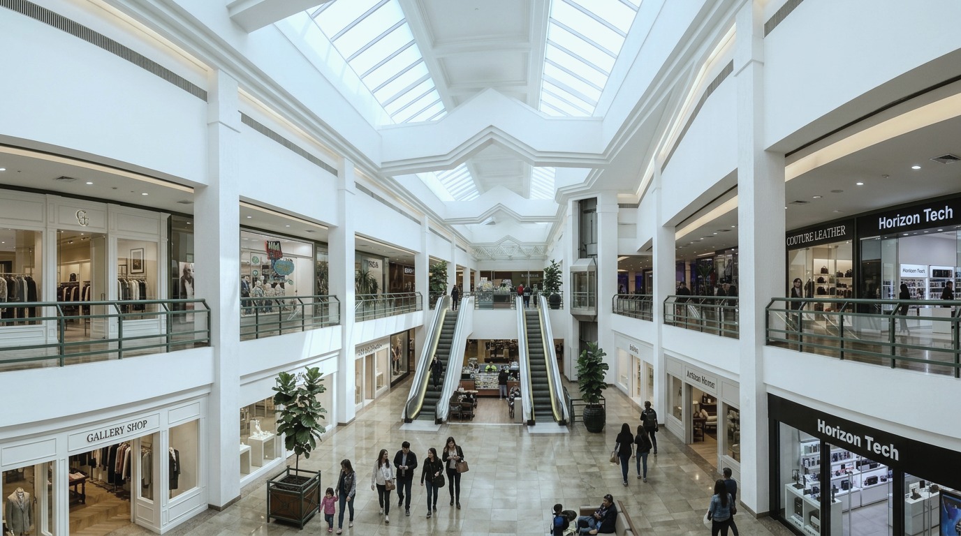 Interior do Continental Shopping